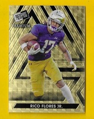 79367 2024 Press Pass Super Prismatic Gold #76 Rico Flores Jr. Notre Dame RC 1/1