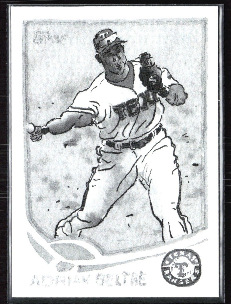 2025 Topps by Andy Friedman #92 Adrian Beltre Grayscale Filter #/75
