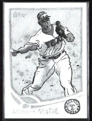 2025 Topps by Andy Friedman #92 Adrian Beltre Grayscale Filter #/75