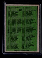 1974 Topps #637 Checklist: 529-660