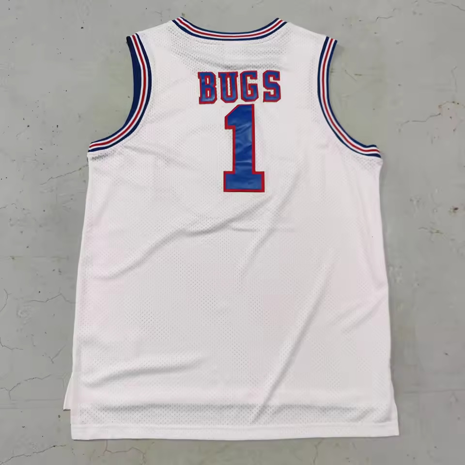 Space Jam Tune Squad Team Jersey White – Full Looney Tunes Squad Graphic