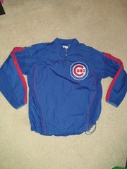 Adult XL Majestic Authentic Collection Chicago Cubs Long Sleeve Pullover 1/4 Zip