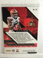 2016 Barkevious Mingo Unparalleled Lot(2): PINK & ORANGE PARALLEL #76. Browns LB