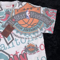 NBA All Star Weekend San Antonio 1996 Shirt Mens Small Basketball All Over Print