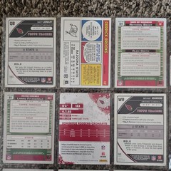 Topps NFL 9-Card Lot 2006 Topps Total/Tracker Cardinals Fitzgerald Warner RC