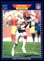 1989 Pro Set Stacey Bailey Atlanta Falcons #1