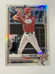 2021 Bowman Draft Brady House Chrome 1st Prospect Refractor #BDC-186 Nationals