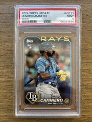 2024 Topps Update #US223 Junior Caminero RC Gold /2024 PSA 9
