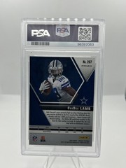 2020 Panini Mosaic #207 Ceedee Lamb Reactive Green PSA 10