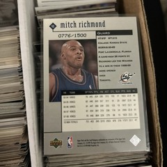 1998-99 Upper Deck Black Diamond Mitch Richmond Card-#/1500