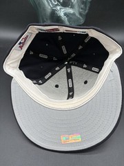 Boston Red Sox Gray/Blue Denim Snapback Hat Red B Logo MLB New Era Vtg