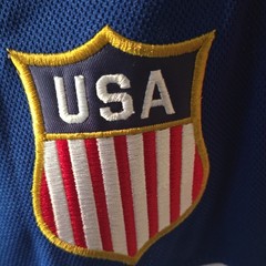 Nike Team USA Hockey Dri-FIT Jersey Nelson #29 Men’s 3XL White Blue Red
