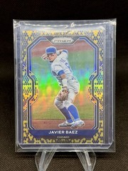 2021 Panini Prizm Javier Baez Snake Skin Prizm /50 #107 Tier II Chicago Cubs