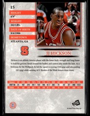 2008 Press Pass #15 J.J. Hickson Reflectors Holofoil SN #162/250 Card 1202I