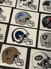 NEW NFL Vintage Logo Stickers 2024 – PICK ANY TEAM – Football Decal Peel Stick