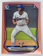 Bowman 1st Chrome 2026 Seong-Jun Kim Texas ROSE GOLD REFRACTOR #BCP-45 *1/15*