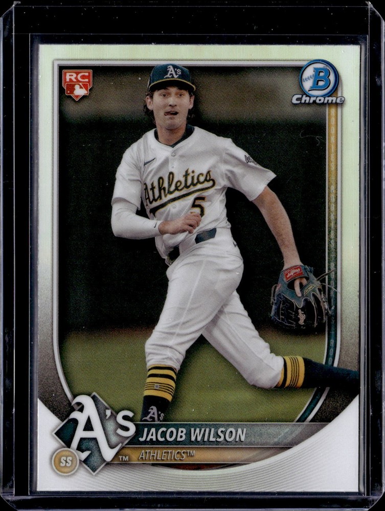 2025 Bowman – Red Rookie RC Variation Jacob Wilson #9 Sp Rookie Red RC Athletics