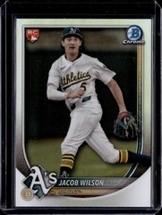 2025 Bowman – Red Rookie RC Variation Jacob Wilson #9 Sp Rookie Red RC Athletics