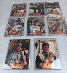 1994 Donruss Studio Heritage Collection Complete 8 Card Insert Set Thomas Bonds