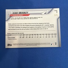 2020 Topps Chrome Ben Baller Edition Bobby Bradley #3 Red Refractor /5 (RC)
