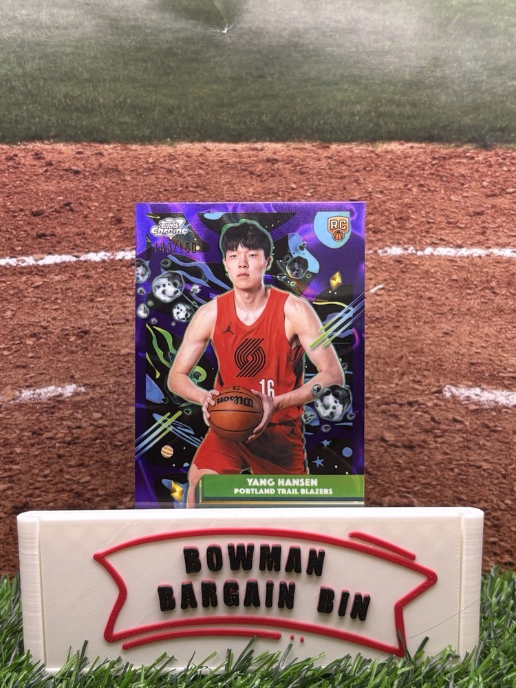 2025-26 Topps Cosmic Chrome Purple Nebula Refractor Yang Hansen Rookie RC /150