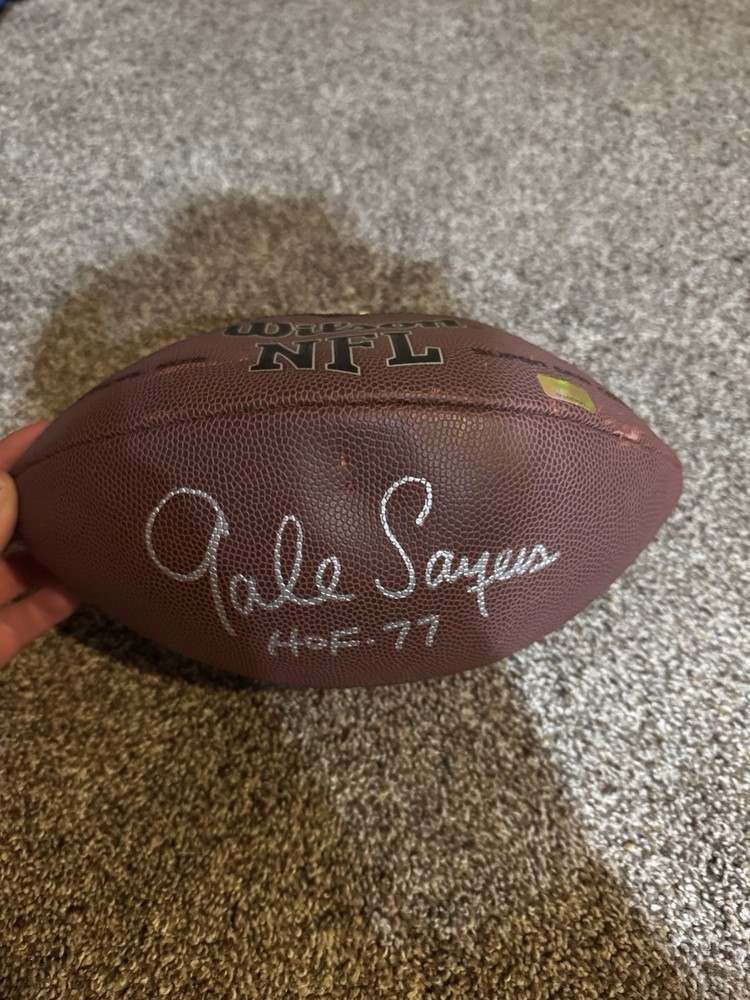 Chicago Bears Gale Sayers Signed/Auto Wilson NFL Football HOF Sport Memory COA