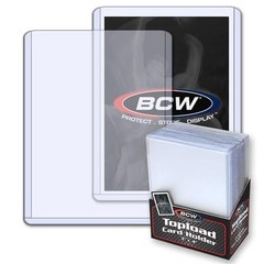 50 BCW Topload Rigid 3X4 Hard Plastic Toploader Storage Holder Trading Cards