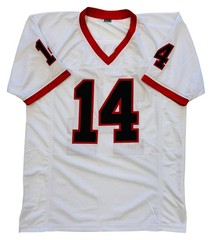 Gunner Stockton Autographed Georgia Custom White Jersey 2025 SEC MVP Beckett COA