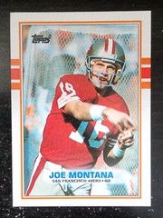 JOE MONTANA 1989 Topps #12 SAN FRANCISCO 49ERS NFL FOOTBALL CARD MINT HOF