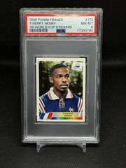 1998 Panini World Cup France 98 Thierry Henry Sticker #172 France PSA 8 Rookie