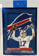 Josh Allen Custom novelty art Handmade Buffalo Bills Patch CARD
