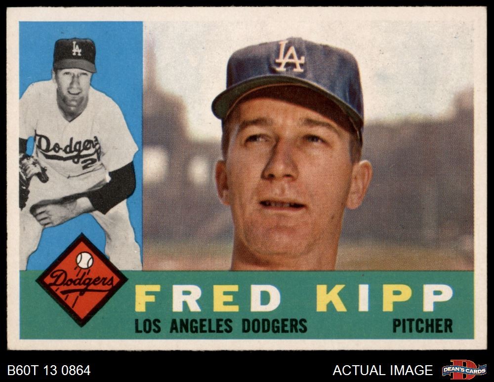 1960 Topps #202 Fred Kipp Dodgers 5 – EX