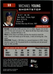2006 Bowman Chrome #59 Michael Young – BB