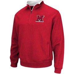 Men&rsquo;s Colosseum Red Miami University RedHawks Tortugas Logo Quarter-Zip Jacket
