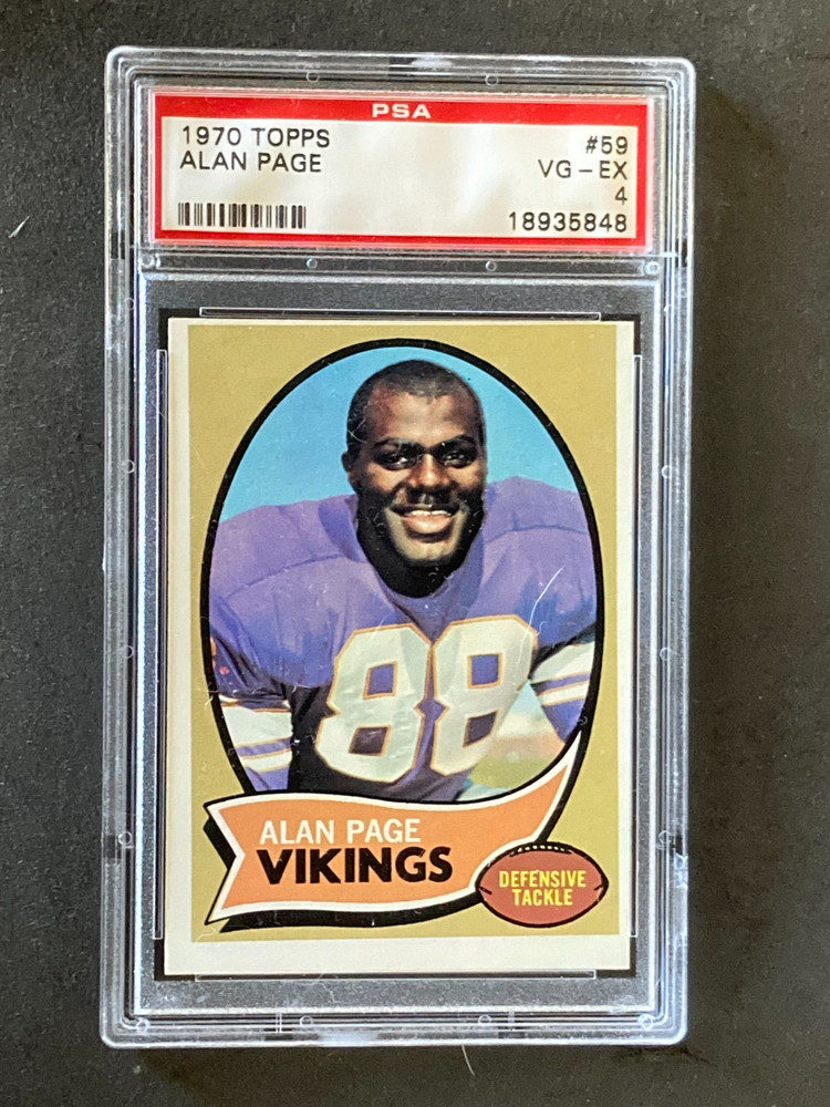 1970 Topps #59 Alan Page RC PSA 4