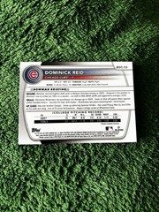 Dominick Reid 2025 Bowman Chrome Draft Prospect Blue Refractors SP RC /150