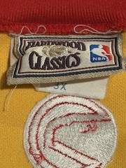 Vintage ATLANTA HAWKS Hardwood Classic Majestic Stitched JERSEY Men&rsquo;s 3XL