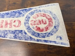 Chicago Cubs MLB Vintage Felt Pennant Logo Sports Memorabilia 30 inches