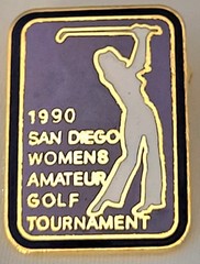 1990 San Diego Womens Amateur Golf Tournament Lapel Hat Pin 1&Prime; Tall #70