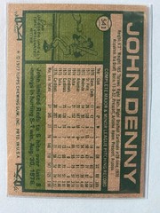 1977 Topps Baseball Lot (5) Cards #19, 48, 205, 263 & 541 John Denny