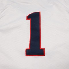 Gonzaga Bulldogs Jersey Men Large White Stitched Basketball #1 Nike Dri Fit Zags