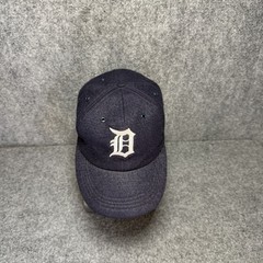 Vintage Detroit Tigers Mens Hat Fitted Blue Wool MLB Baseball Annco (Size L)