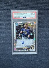 2021 Bowman Chrome Jeferson Quero Atomic Auto /100 PSA 10 1st RC #CPA-JQ