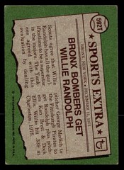 1976 Topps #592T Willie Randolph Traded