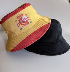 Spain Flag Bucket Hat Reversible Bucket Hat Summer Soccer World Cup