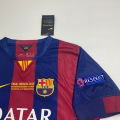 14/15 Barcelona Home Retro Jersey Messi #10 Short Sleeve Vintage Final Iconic