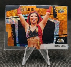 2022 UD Allure AEW Orange Slice Die-Cut #123 Hikaru Shida Wrestling Card