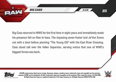Big Cass RAW Destructive Return – 2026 WWE Topps NOW – Card 85 Presale