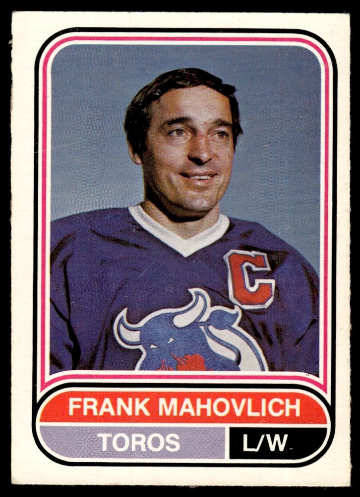 1975-76 O-Pee-Chee WHA Vintage OPC Frank Mahovlich Toronto Toros #110