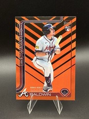 2025 Topps Update Rookie Debut Drake Baldwin US113 Holiday Orange Black Foil
